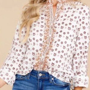 NWT Cleobella Freya Blouse, Windsor, Size Large